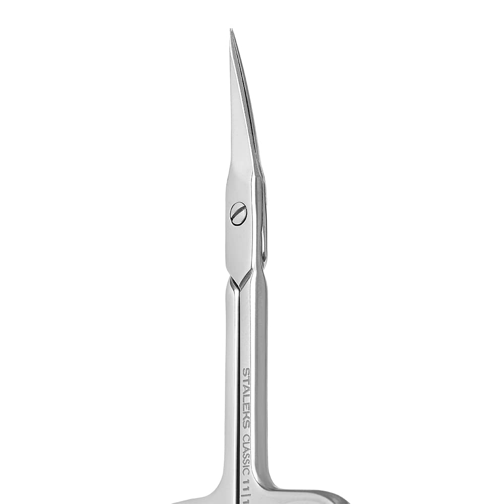 Staleks STALEKS Classic 11 Type 1 Cuticle Scissors - Premium Quality Manicure and Nail Care - Stainless Steel Curved for Long Lasting Beauty