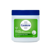 Aasram 3 x 225mL | Curalene Aloe Vera Petroleum Jelly | Dermatologically Tested | Skin Guard | 3 Pack