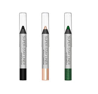 WUNDERBROW WUNDER2 JET SET EYES Makeup Eyeliner Pencil Set of 3 Long Lasting Waterproof Eye Liners, Black, Cream, Green