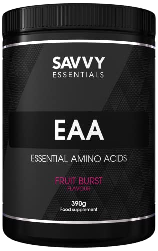 Savvy Nutrition Savvy Essentials EAA's 390g - Fruit Burst | Increase Muscle Protein Synthesis | Muscle Recovery | Intra & Post Workout |