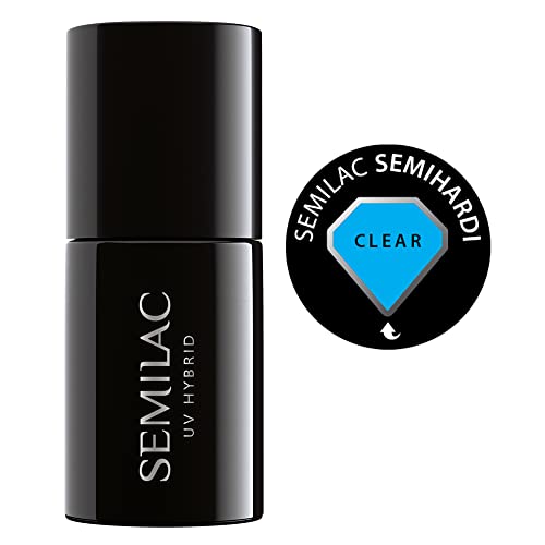 Semilac SEMILAC Hardi Clear Nail Building Gel | Long Lasting and Easy to Apply | Soak off UV/Led | Perfect for Home and Professional Manicure and Pedicure 7 ml