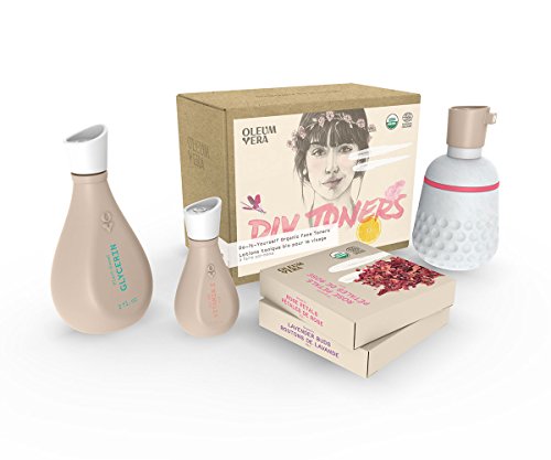Content Commerce Factory Oleum Vera, Clarifying Facial Tonic Kit, BIO DIY, Toner kit, Make your own cosmetic with ORGANIC beauty oil, 100% natural and ecological