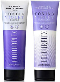 Charles Worthington Colourplex Violet Toning (Pack of 2) Charles Worthington COLOURPLEX Violet Toning SHAMPOO x 250ml & COLOURPLEX Violet Toning CONDITIONER x 250ml