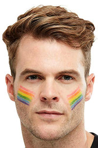 Smiffys Make-Up FX, Rainbow Greasepaint Stick 6 Colours, Cosmetics and Disguises Fancy Dress, Adult Dress Up Cosmetics & Disguises.