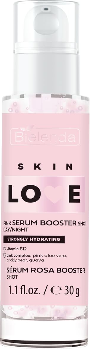 Bielenda SKIN LOVE Strongly moisturizing Pink Booster Shot Serum for daily care day and night, 30 g
