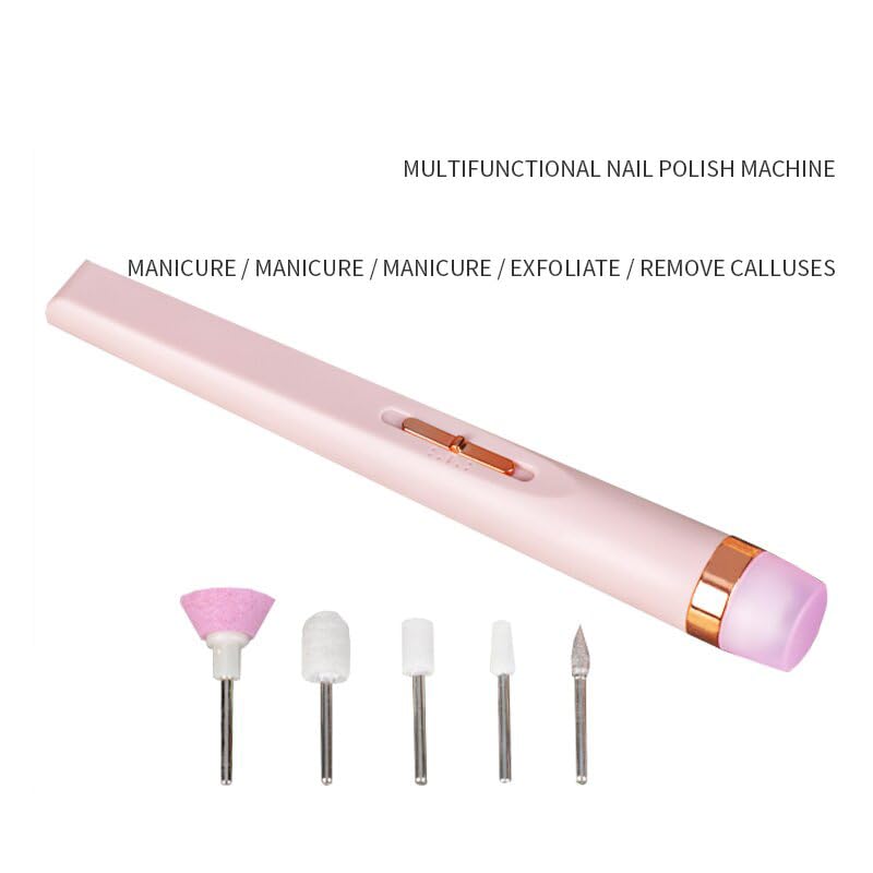 XUEQI Nail Grinder, Designed specifically for Nail Beauty, Cordless Nail Grinder for Thick toenails, Nail and Foot Repair kit, Gift for Female Mothers (White)