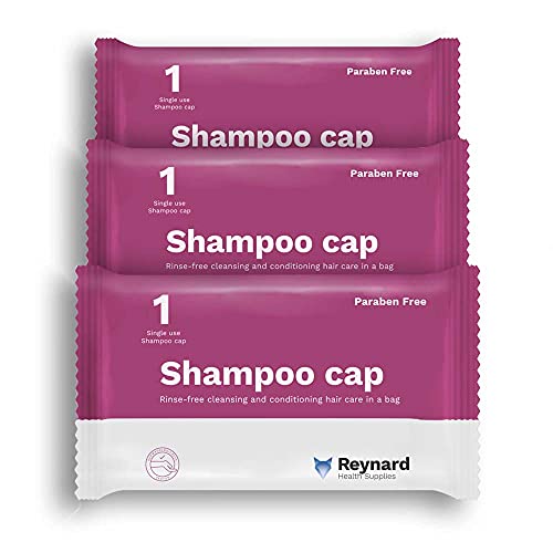 Reynard Health Supplies Shampoo Cap - Rinse Free Conditioning Shampoo in a Disposable Cap