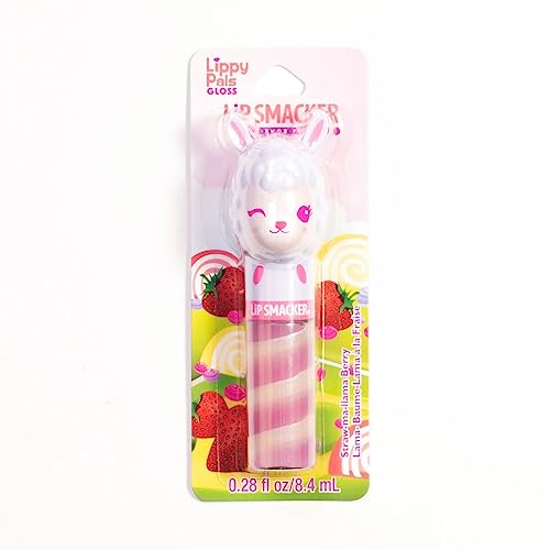 Lip Smacker Lippy Pals Llama, Flavoured Lip Gloss for Kids Inspired by Animals, Moisturizing and Smoothing to Refresh your Lips, Strawberry Flavour