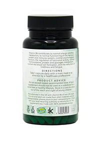 Vitamin B6 Pyridoxine HCl Capsules | 100mg Vitamin B6 per Capsule | 120 Vegan Capsules | G&G Vitamins