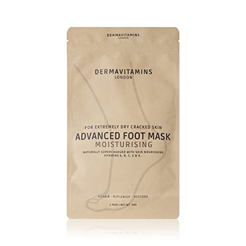Dermavitamins Advanced Foot Mask Bag - Repairs Dry Feet (Moisturising)