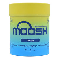 Moosh Mushroom Gummies 3000mg - 60 Gummies (Reishi, Lions Mane, Chaga, Coryceps) Sugar Free, 100% Vegan (Energy (Cordyceps))