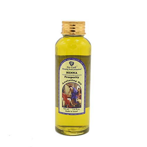 SpringNahal Henna Prosperity Anointing Oil 100 ml - 3.4 fl.oz from Holyland Jerusalem