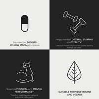 Bulk Super Strength Maca Capsules, 5000 mg, Pack of 90, Packaging May Vary