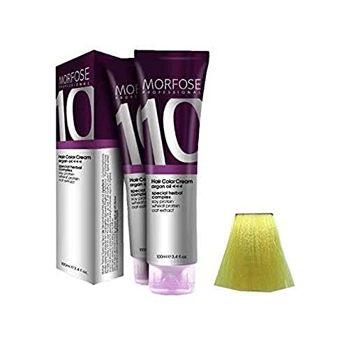 Morfose 10 Professional Hair Colour Cream 100 ml, Yellow