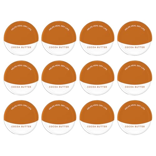 Generic 12 Pack Cocoa Butter Lip Balm - Petroleum Jelly 20g Tin In Original, Coco Butter, Alo Vera & Rosy Flavors Ideal for Soothing, Moisturizing, and Protecting Dry or Cracked Lips Sold By Zinnia
