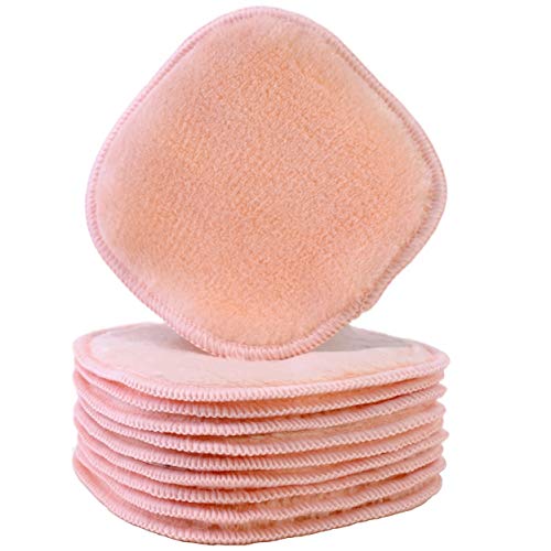 POLYTE Polyte Premium Hypoallergenic Chemical Free Microfibre Fleece Makeup Remover and Facial Cleansing Cloth (13x13 cm, 10 Pink Cloths)