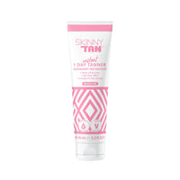 SKIN & TAN 1 Day Instant Tanner 100ml - Wash Off Body Bronzer for Face & Body - Non-Transfer, Smudge-Proof, Quick Tan Lotion - Sunless Fake Tan (Medium)