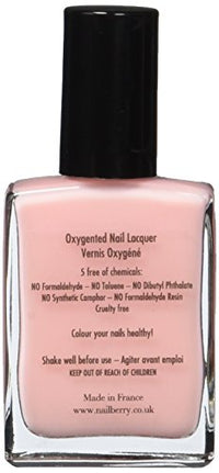 Nailberry L'Oxygéné Oxygenated Nail Lacquer | Elegance, 15 ml | Polish for a Healthier Manicure & Long Lasting Colour | 12-Free, Vegan, Halal, Cruelty & Gluten Free
