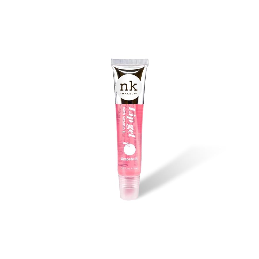 Nicka K nickaknewyork NK lip gloss gel 15ml Vitamin E, Shiny, Nourishes, Lip gel (Grapefruit, Pack Of 3)