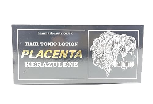 Vitalfarco HAIR GROWTH / HAIR LOSS / PLACENTA HAIR TREATMENT 10 Pcs (Kerazulene / Black)