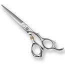 Titan Scissors Titan T3D60 Professional Barber Scissors 6” 440C Japanese Steel Hair Cutting Scissors with Stabilizer, Precision Straight Hairdressing Scissors for Men & Women
