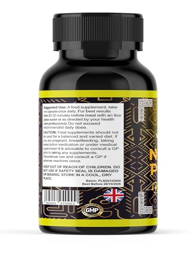 Nordic Power Capsules, NordicPower for Men, Energy & Vitality Support 60 Capsules/Slim Warriors