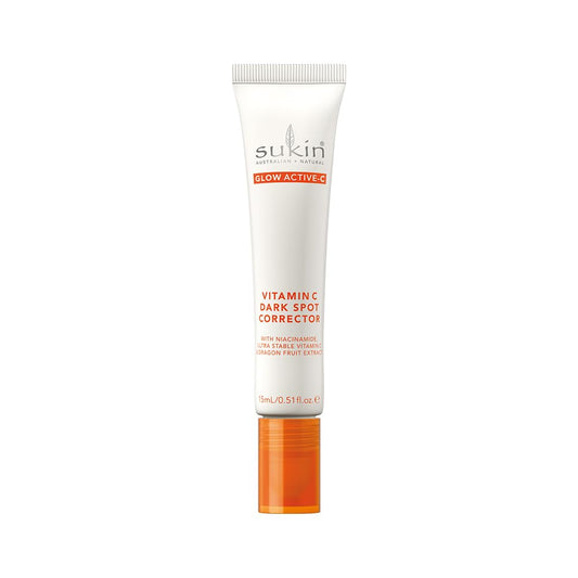 Sukin - Dark Spot Corrector - Glow Active-C Vitamin C Dark Spot Remover for Face for all Skin Types - Face Care, Skin Care, Vitamin C Cream for Dark Spots, Dark Spot Cream - 15ml