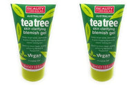 Generic 2 x Australian Tea Tree Skin Clarifying Blemish Gel, Cooling Refreshing Menthol and Peppermint, invisble gel, 2x30ml