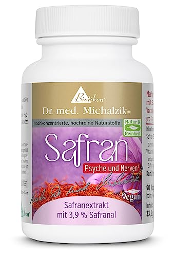 Saffron Dr. Michalzik - 3.9% Safranal + Vitamin C - No Additives - by Biotikon®