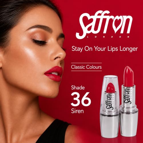 Saffron LONDON Saffron - 0134 Lipstick "Stay on Your Lips Longer" (Colour 36 Siren)
