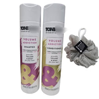 Generic Toni Volume Addiction Shampoo AND Conditioner for Fine Hair, 250ml,DUO SET With Free Beauty Body Puff(Any Colour)