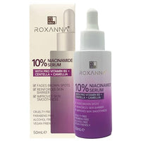 Roxanna 10% Niacinamide Face Serum 50ml with Pro Vitamin B5, Centella, Camellia Tackles Blemishes, Minimises Pore Appearance, Fades Brown Spots