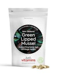 Just Vitamins Green Lipped Mussel Extract 500mg 90 Capsules