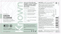 Known Delicious Green Cleanse Gummies - Chlorella & Gut-Friendly Bacteria - Natural Lemon & Orange Flavour - 60 Vegan Gummies, 1 Month Supply