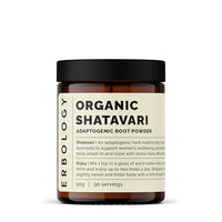 Erbology Organic Shatavari Powder 90g - 90 Servings - Sustainably Sourced Straight from Farm in India - Small Batch - Vegan - GMO-Free