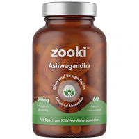 Zooki Liposomal Ashwagandha 500mg KSM-66 Capsules, High Strength Ashwagandha Supplement, Stress Sleep Brain Support, Vegan Ashwagandha Capsules, Daily Adaptogen Supplement (60 Capsules, 30 Servings)