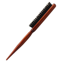 Nazeauf Teasing Hair Brush - 1Pack Back Combing Brush - Back Hair Brush - Boar Bristle Hair Brush with Tail Handle, Professional Teasing Hair Brush, for Wet Curly Hair or Damaged Hair Reducing Hair Breakage