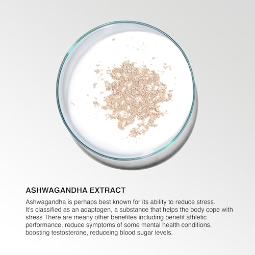 WHITE LABEL NUTRITION White Label Nutrition Ashwagandha Capsules Extract | 30 Day Supply | 12,000mg | Vegan & vegearian |