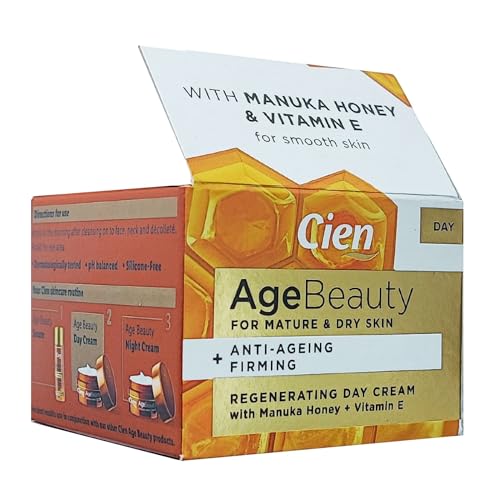Cien Age Beauty Anti-Ageing Firming Regenerating Day & Night Cream With Manuka Honey + Vitamin E - 50ml (Day Cream)