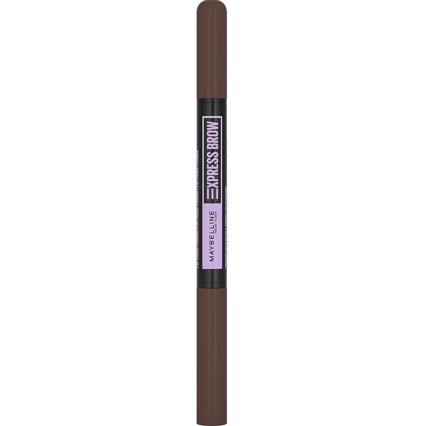 Maybelline Express Brow Duo Eyebrow Filling, Natural Looking 2-In-1 Pencil Pen Plus Filling Powder, Dark Brown, 1 Count (Pack of 1)