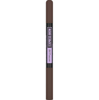 Maybelline Express Brow Duo Eyebrow Filling, Natural Looking 2-In-1 Pencil Pen Plus Filling Powder, Dark Brown, 1 Count (Pack of 1)