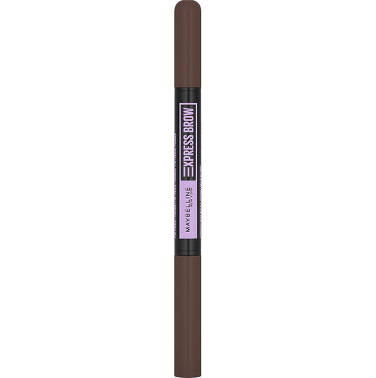 Maybelline Express Brow Duo Eyebrow Filling, Natural Looking 2-In-1 Pencil Pen Plus Filling Powder, Dark Brown, 1 Count (Pack of 1)