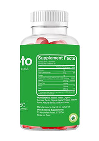 Dido Extreme Supplements ViaKeto - 60 Gummies Original Advanced - Vitamins and Minerals - 1 Month Supply