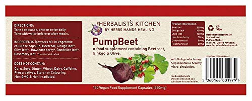 Herbs Hands Healing PumpBeet Capsules