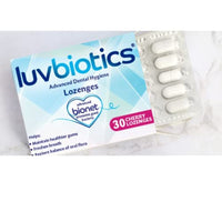 Luvbiotics Cherry Lozenges with Probiotics & Xylitol Promotes Good Bacteria for Healthy Gums, Fresh Breath & Cavity Protection. No Artificial Colours/preservatives. 3 Pack of 30's