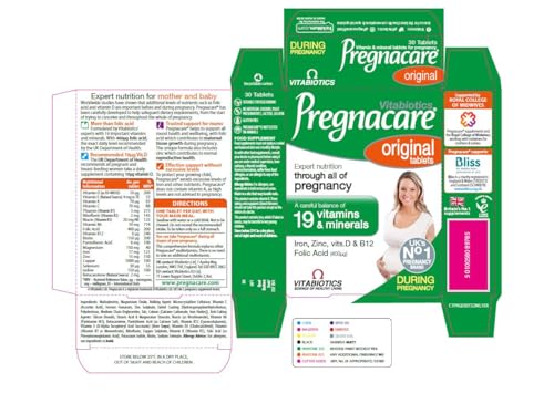 Pregnacare Vitabiotics Original Tablets, 30 Count