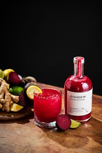 Jinger Drinks Organic Jinger Beetroot & Ginger Drink: Refreshing, Health-Boosting Blend with Natural Ingredients (1 Litre)