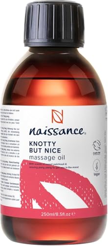 Naissance Knotty But Nice Sensual Massage Oil for Date Night Arousal, Aphrodisiac Lubricant Sex Body Oil 250ml