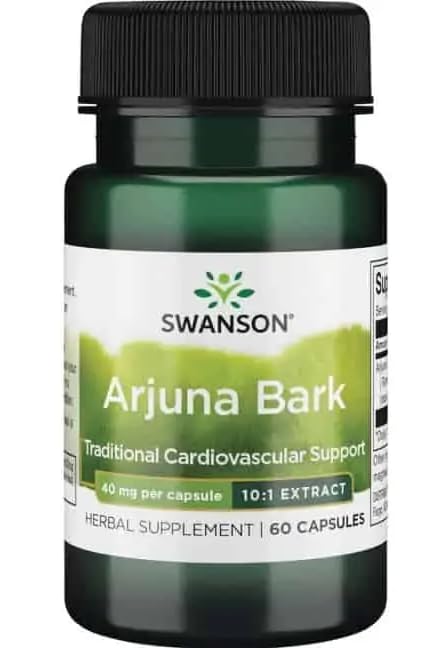 Generic Arjuna Bark, 40mg per Capsule, 10:1 Extract, 60 Capsules