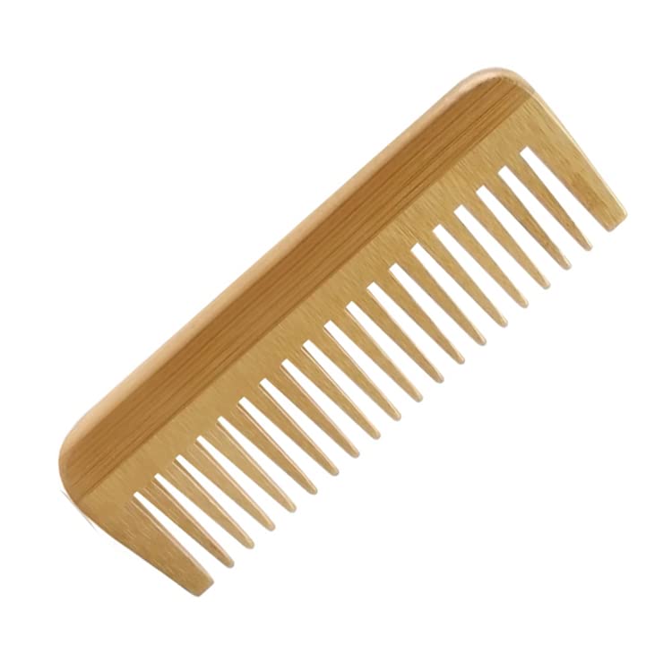 Combetter Bamboo Hair Brush & Comb Set, Scalp Massager, Detangling for Hair Growth